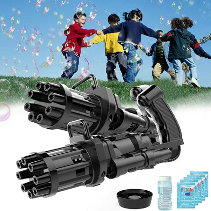 Gatling Automatic Water Bubble Gun Toy For Kids